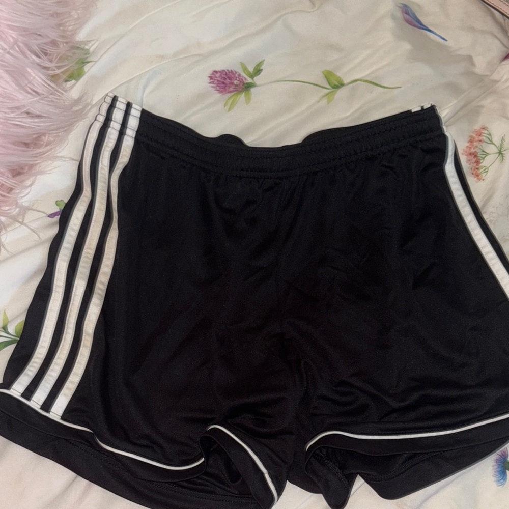 Black Athletic Adidas Women Shorts